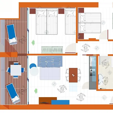 Residenza Turistica Alberghiera Blue Marine Апарт-отель Бибионе